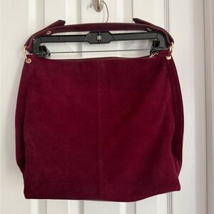 Leather and suede bag